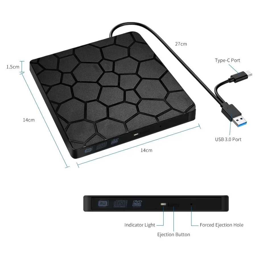 Disque dur externe USB noir