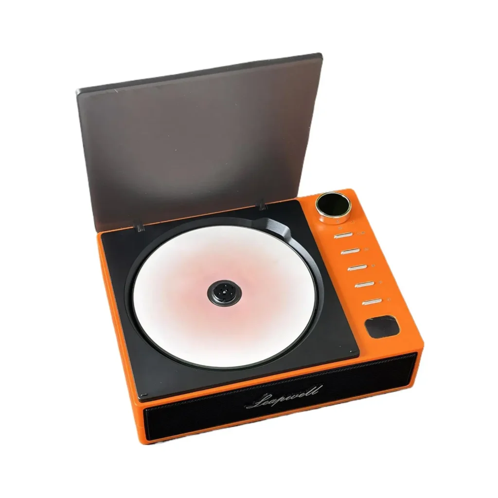 Tourne-disque coloré compact